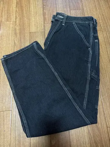 UNIVERSAL OVERALL 코듀로이 팬츠 블랙 데님