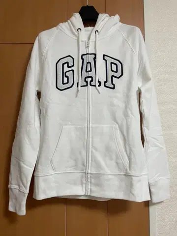 [ 미사용 새상품 ] GAP 풀 집업 후드티 XS 화이트 속기모