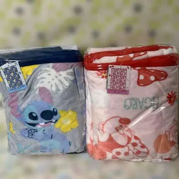 디즈니 플란넬 담요 스티치 미니
