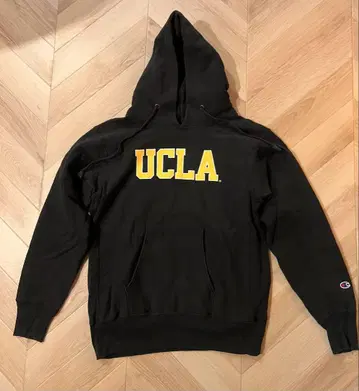 챔피언 리버스 위브 빨간색 택 UCLA 후드티 12.5oz