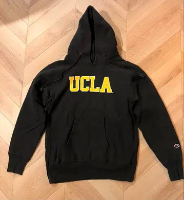 챔피언 리버스 위브 빨간색 택 UCLA 후드티 12.5oz