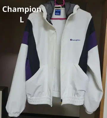 Champion 후드 부착 자켓 L