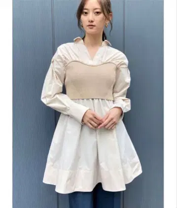 셀포드 베스트 도킹 튜닉 블라우스