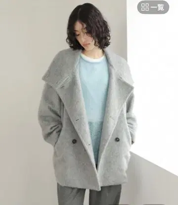 LEPSIM 샤기 2WAY 미들 코트