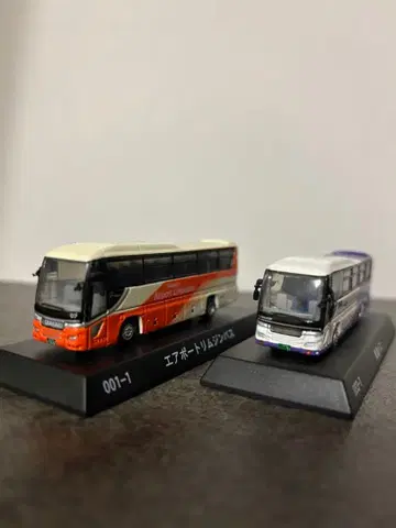 9 교쇼 다이캐스트 버스 미니카 2대 세트