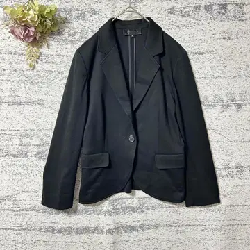 언타이틀 코튼 테일러드 자켓 블랙 L 스트레치 일본제