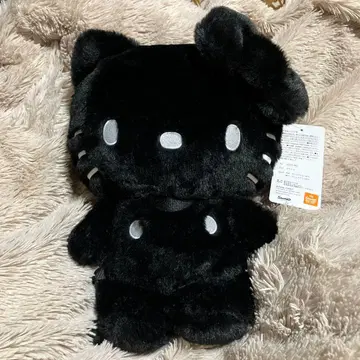 아베일 시마무라 산리오 키티 봉제 인형 백팩 마스코트 블랙