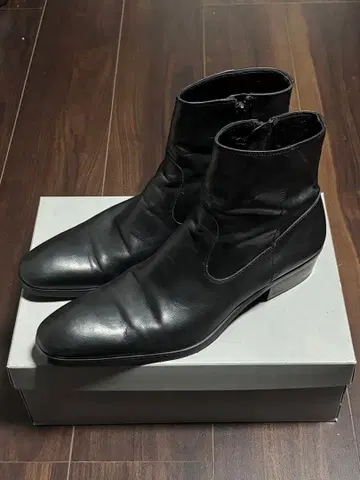 후프디도 사이드 지퍼 힐 부츠