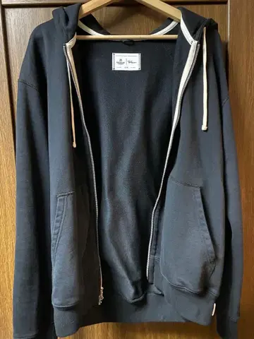 REIGNING CHAMP 블랙 후드티 집업