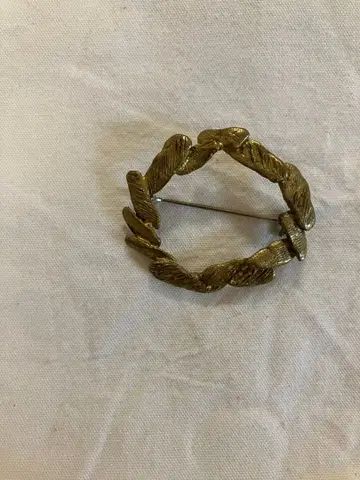 다나카 유키 놋쇠 브로치 수작업 금공 작가 작품