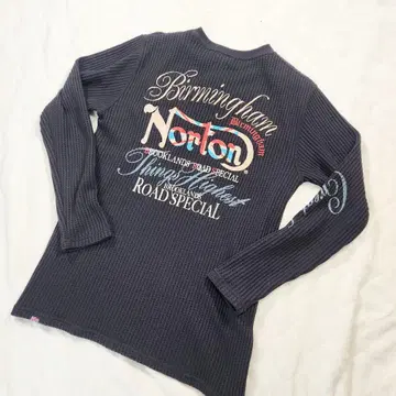 [ 새상품급 ] Norton 긴팔 와플 블랙