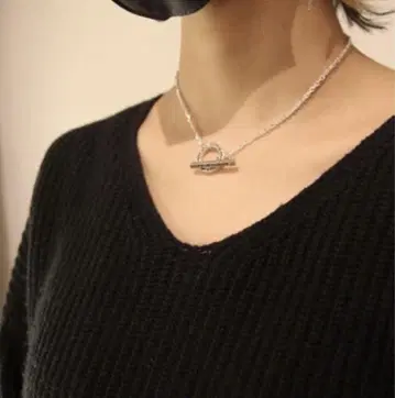 SERGE THORAVAL 실버 목걸이