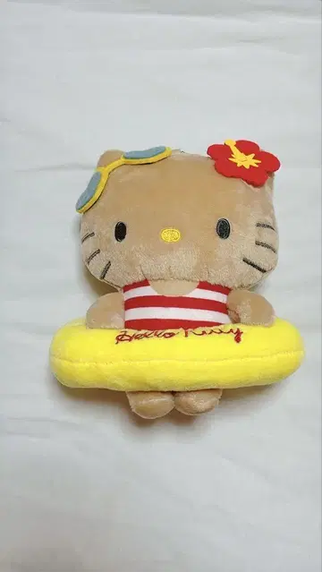 아베일 선번 키티 마스코트 키링 봉제 인형