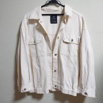 w closet 데님 자켓 아이보리
