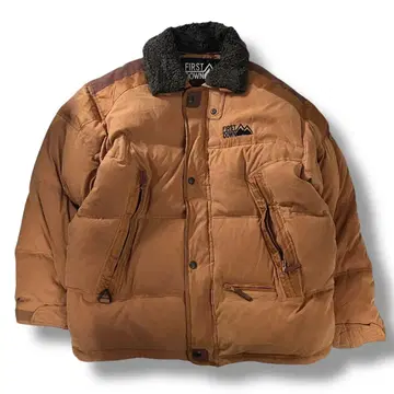 두꺼운 원단 FIRST DOWN 90s 다운 자켓 L 스트릿 구제 의류