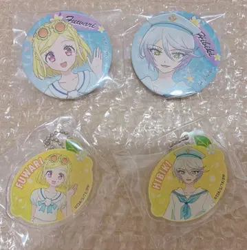 프리파라 썸머 라이브 투어 2017 캔뱃지 아크릴 키링 히비키 후와리