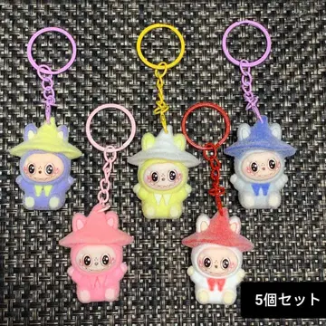 라부부 labubu 봉제 인형 키링 Family 5종 세트 미사용 새상품