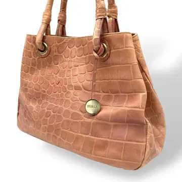 훌라 핸드백 악어 엠보싱 가죽 핑크 참