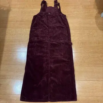 Lee 버건디 코듀로이 살로펫