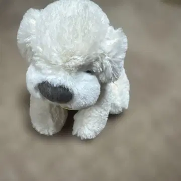 화이트 강아지 봉제 인형