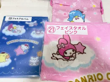 산리오 대상 복권 페이스 타월 핑크 사진 앨범 턱시도샘 복조리