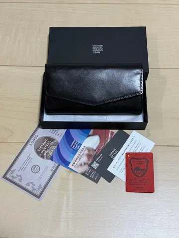 Loneo 로네오 베이직 도치기 가죽 블랙 장지갑