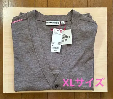 [ 미사용품 ] 유니클로 아니아 하인드마치 오버 사이즈 V넥 가디건