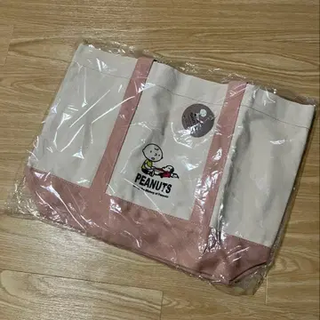 레어! 새상품 peanuts 빈티지 스누피 70주년 빅 토트백 단종품