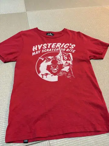 HYSTERIC GLAMOUR 빨간색 T셔츠 S 사이즈