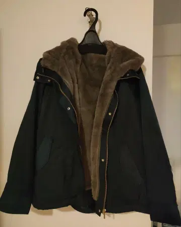 새상품급 grove 인조 모피 라이너 후드티