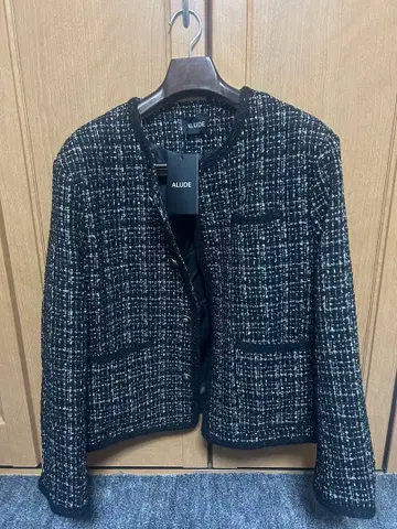 [ ALUDE ] fine lame elegant tweed jacket