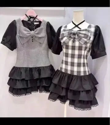 evelyn 빅 리본 티어드 op