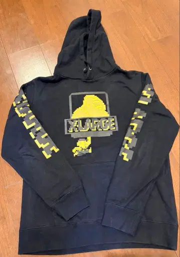 XLARGE 마리오 콜라보 블랙 후드티