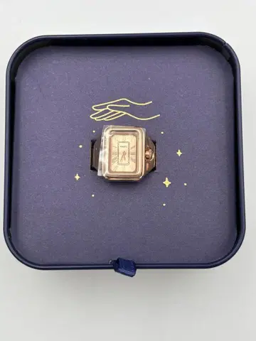 미사용 FOSSIL 반지 워치 골드 시계 정가 20,900엔