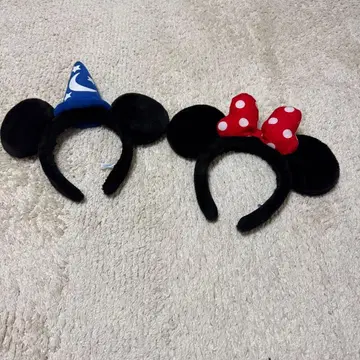 미키 미니 귀 머리띠 세트