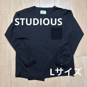 STUDIOUS 집업 셔츠 스트라이프 L 사이즈