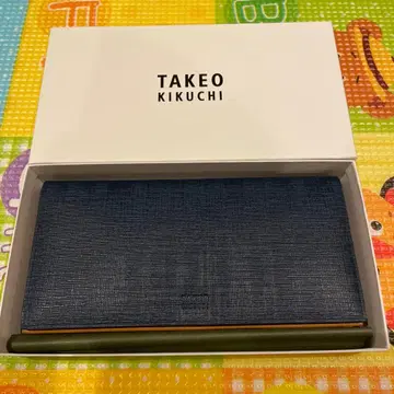 TAKEO KIKUCHI 네이비 장지갑