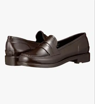 HUNTER ORIGINAL PENNY LOAFER 브라운 박스 포함