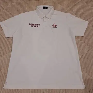 Munsing Wear 화이트 피케 셔츠
