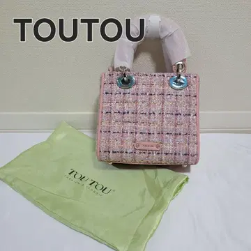 [미사용] TOUTOU 자카드 핸드백 숄더백 2WAY