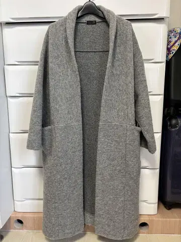 Aga 아가 모코모코 롱 가디건 그레이