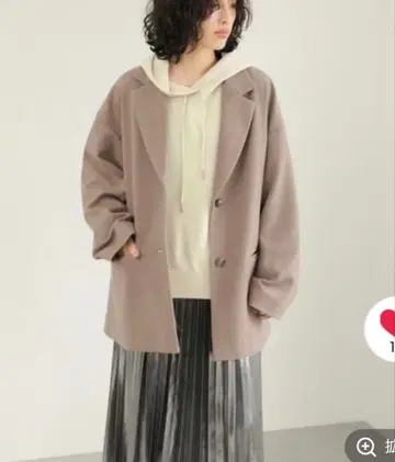 울리 테크 자켓 미들 코트 모카