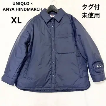 UNIQLO x ANYA HINDMARCH 퍼프 테크 셔츠 자켓 XL