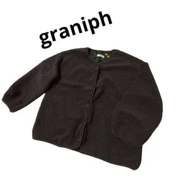 graniph 그라니프 보아 자켓 보타니컬 나무 열매 다람쥐 자수
