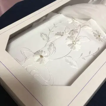 [미사용 새상품] 자수 미용 카라 소도