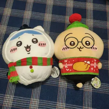 치이카와 (먼작귀) 크리스마스 BIG 봉제 인형 2체 세트