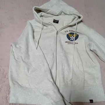 U.S. ALPHA 풀 지퍼 후디 S
