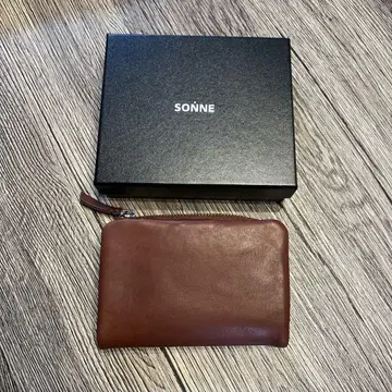 새상품급 네 접이식 지갑 브라운