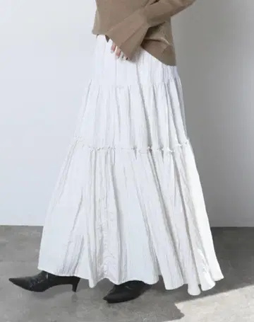 meri 미일리 새상품 주름 가공 매트 샤이니 캉캉 스커트