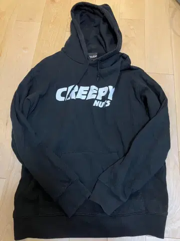CREEPY NUTS 블랙 후드티 XL